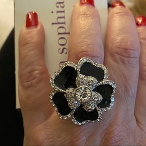 Lia Sophia Dahlia Blooming Ring Size 6
